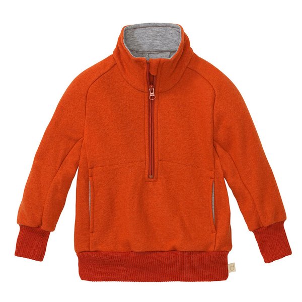 disana Half-zip sweater in the colour orange