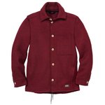 disana boiled wool shirt in the colour cassis